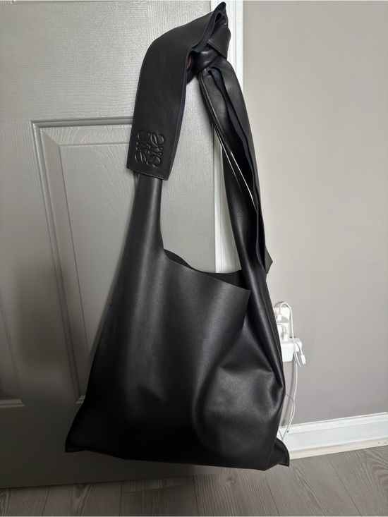 Loewe Handbags - Loewe Black Nappa Oversized Bow Shoulder Bag
